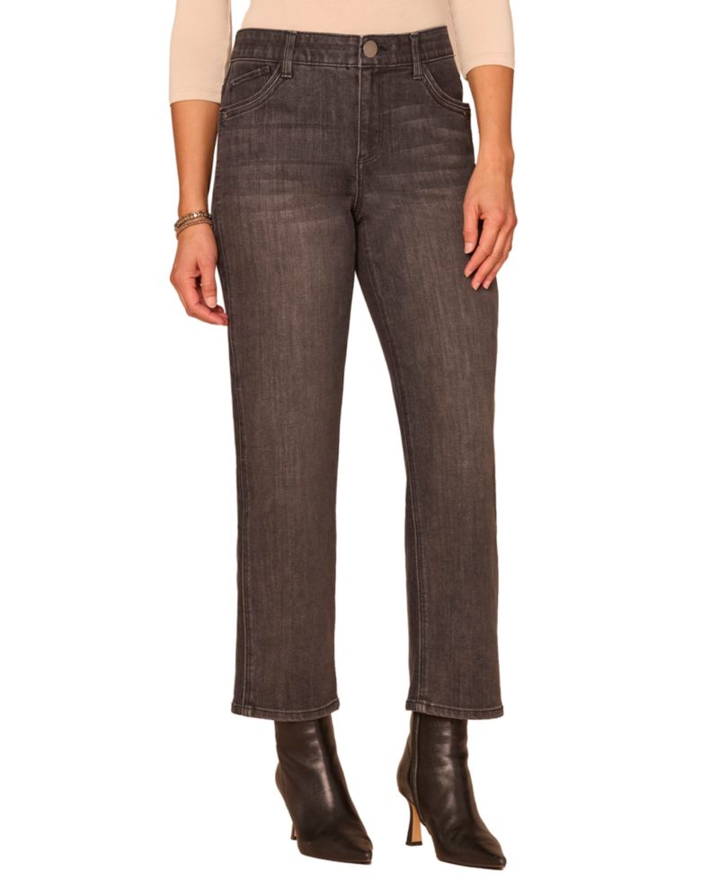 Women's "Ab"solution High-Rise Straight-Leg Jeans