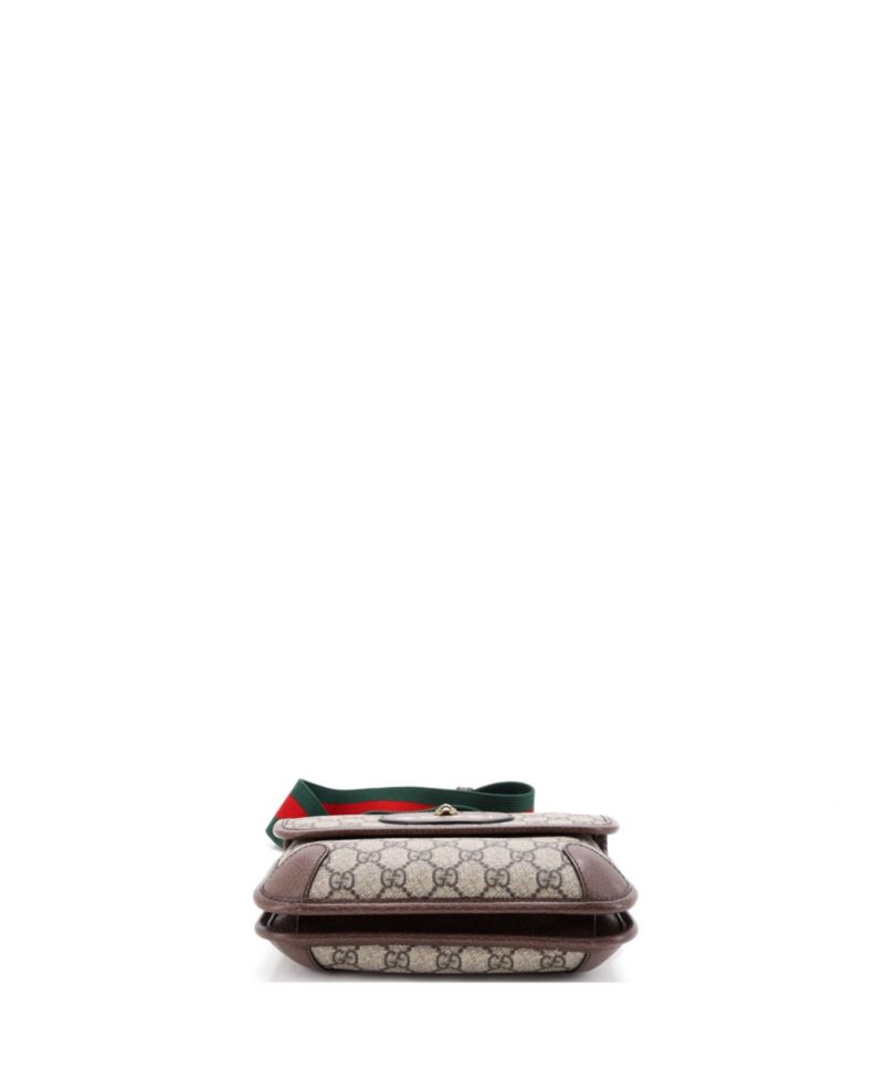 Small Neo Vintage Flap Messenger GG Coated Canvas