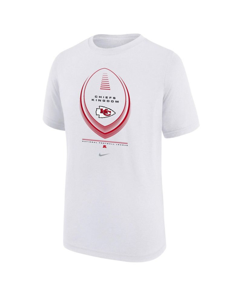 Big Boys and Girls White Kansas City Chiefs Icon Legend Dri-FIT T-Shirt