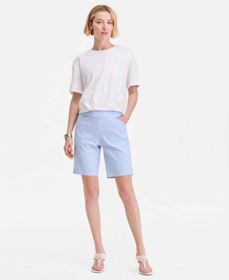 Women's Mid-Rise Pull-On Bermuda Shorts