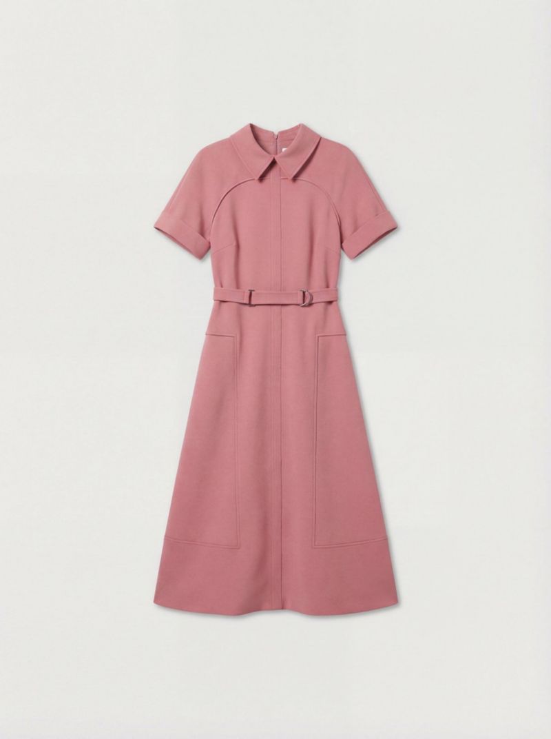 Women's Stretch Tab Detail Full Midi Dress