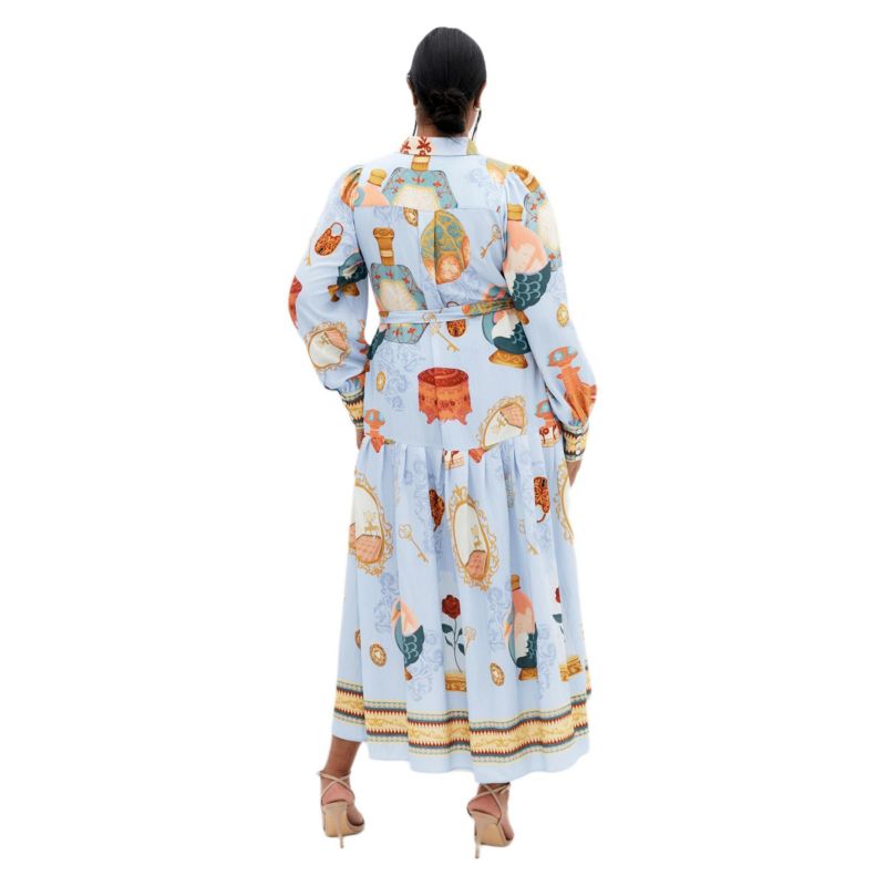 Women's Plus Size Stella Beauty Print Maxi Dress