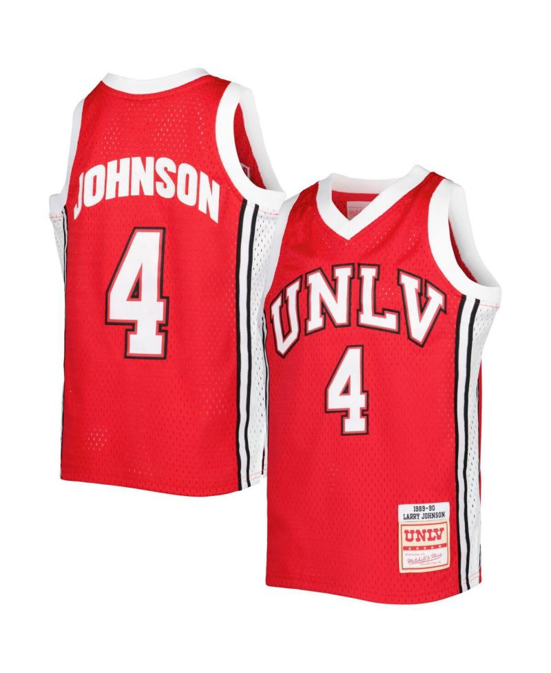 Big Boys Larry Johnson Scarlet Unlv Rebels Swingman Replica Jersey