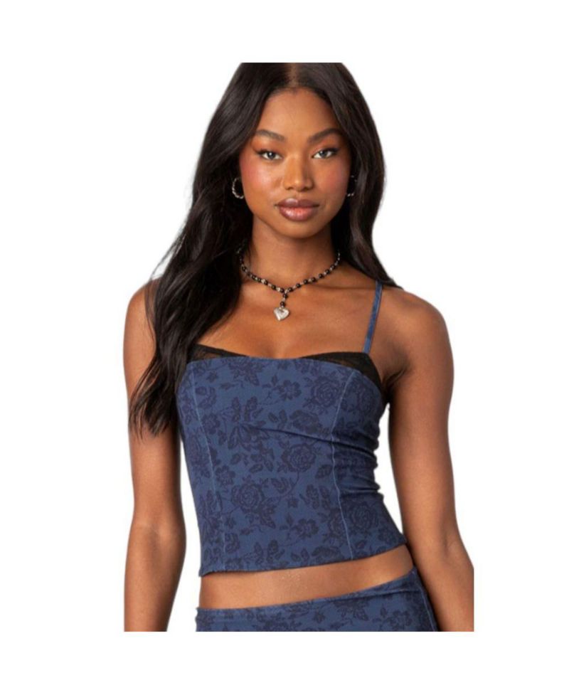 Women's Amal printed bra top