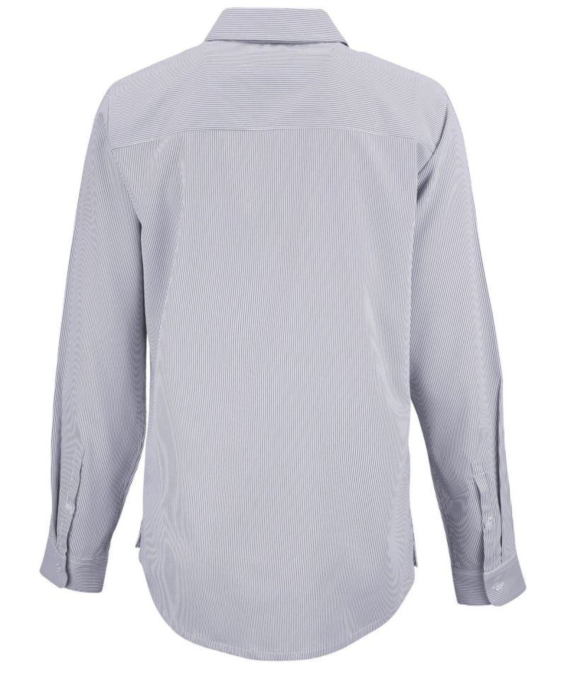 Women's Skyline Epic Confidence Pinstripe Long Sleeve Dress Shirt