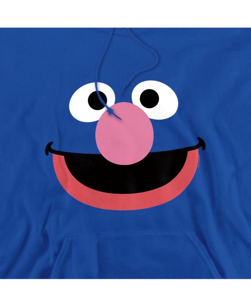 Men's Grover Face Long-Sleeve Graphic Pull-Over Hoodie