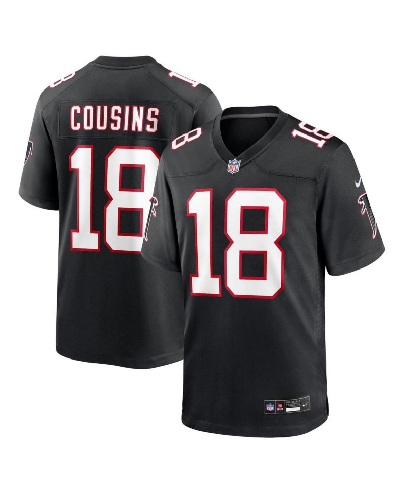 Big Boys and Girls Kirk Cousins Black Atlanta Falcons Alternate Game Jersey