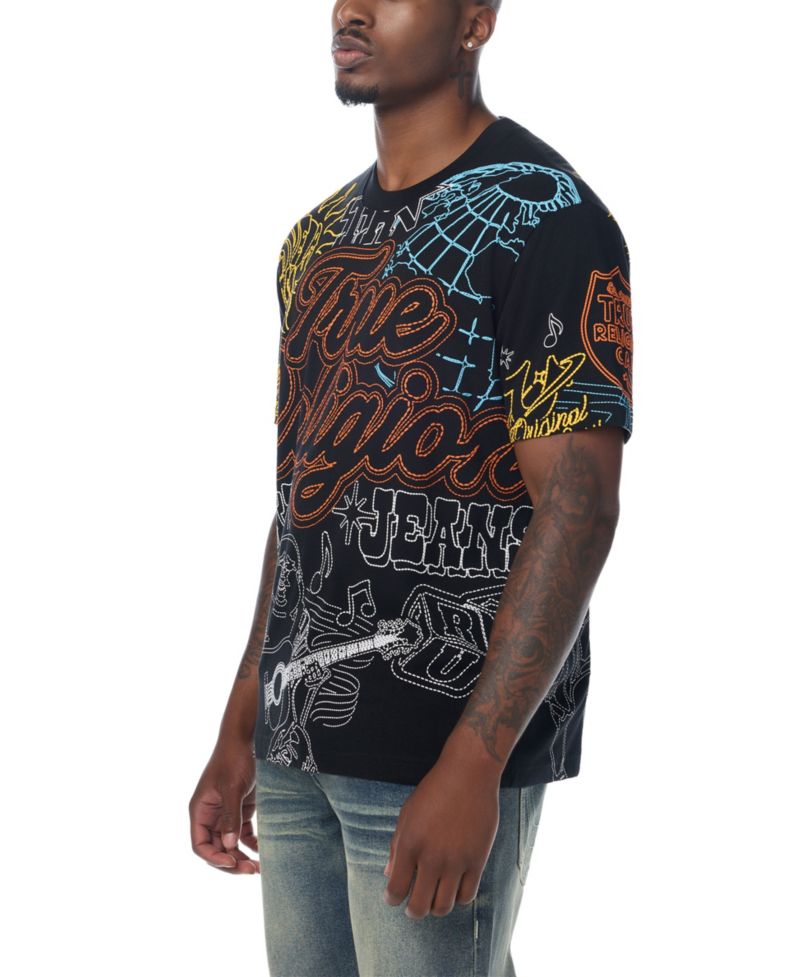 Men's Logo Tee Graphic Puff-Print T-Shirt