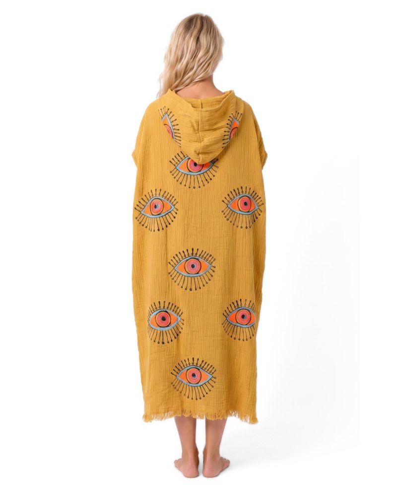 Women's Mira Hooded V-Neck Short-Sleeve Beach Cover-Up