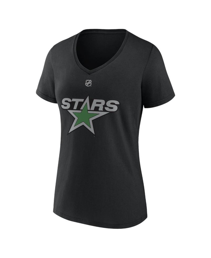 Women's Tyler Seguin Black Dallas Stars Special Edition 2.0 Name and Number V-Neck T-shirt