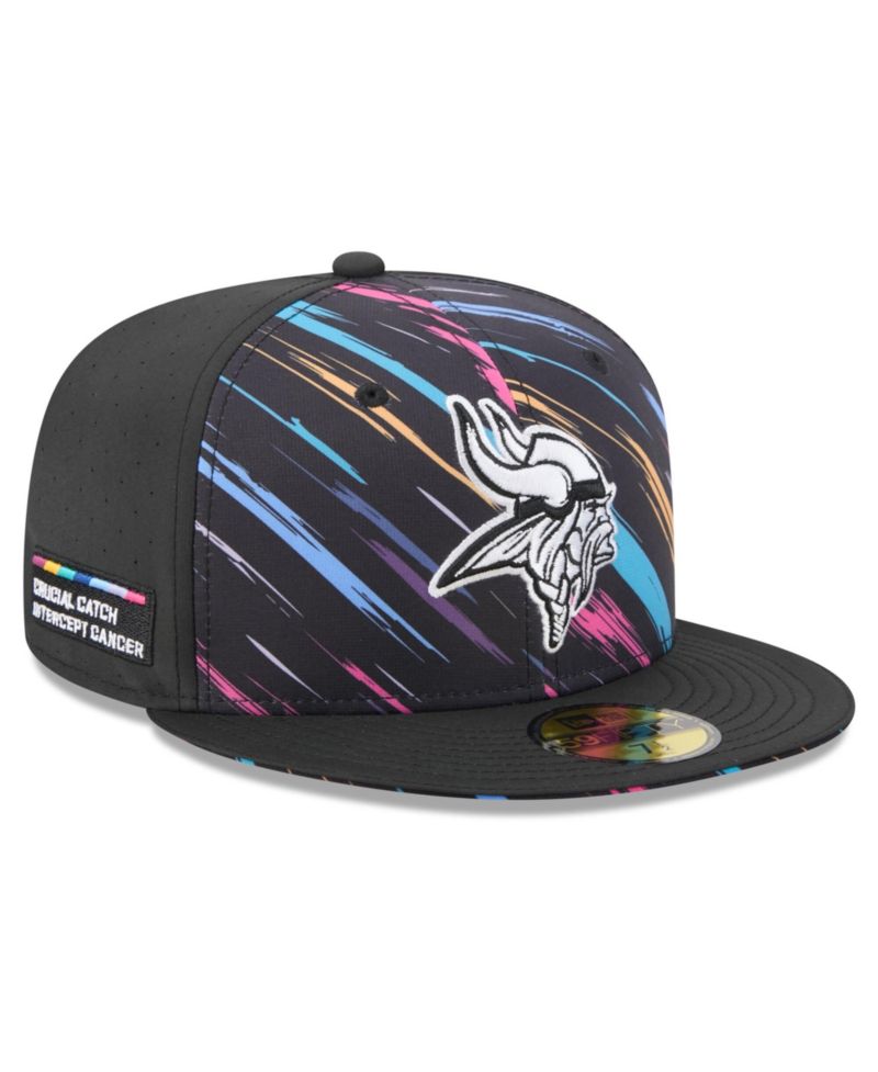 Men's Black Minnesota Vikings 2026 NFL Cruical Catch 59FIFTY Fitted Hat