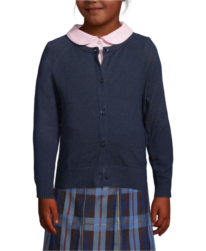 Child School Uniform Girls Cotton Modal Cardigan Sweater