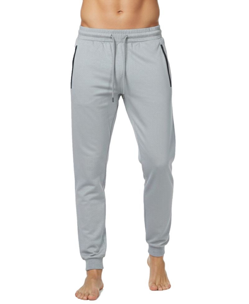 Men's Slim-Fit Tech Joggers Zipper Pockets Sweatpants