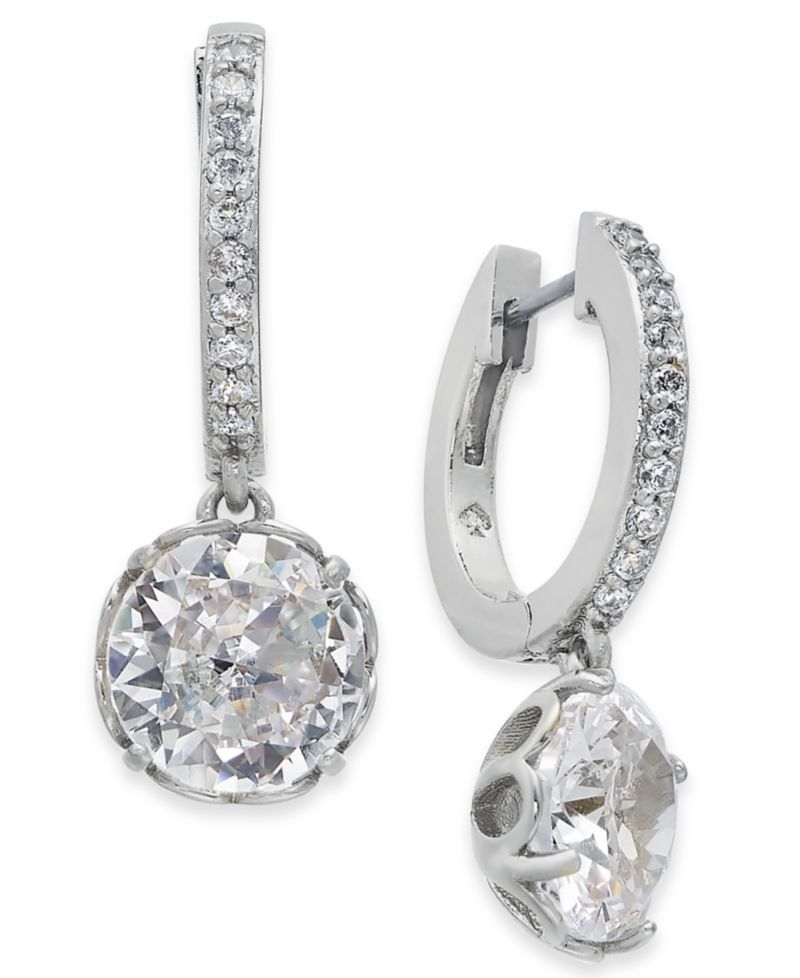 Crystal Huggie Hoop Earrings