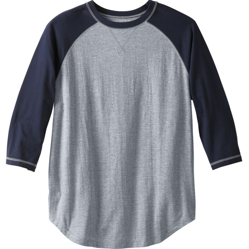 Big & Tall by KingSize Crewneck Raglan Tee
