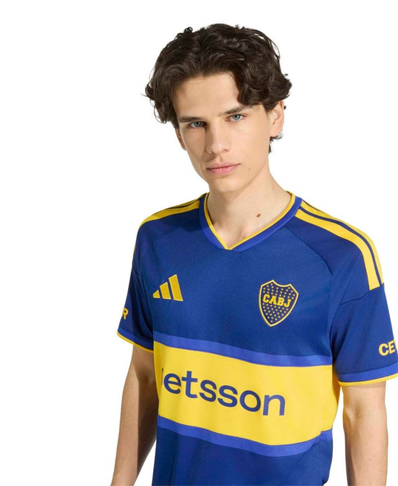 Men's Boca Juniors 2026/27 Home Replica Slim-Fit V-Neck Jersey
