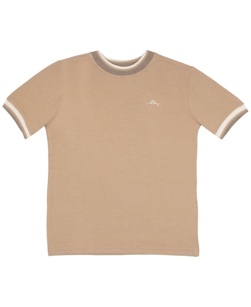 Boys 3 Piece Crewneck Ringer Stylish T-Shirt Set
