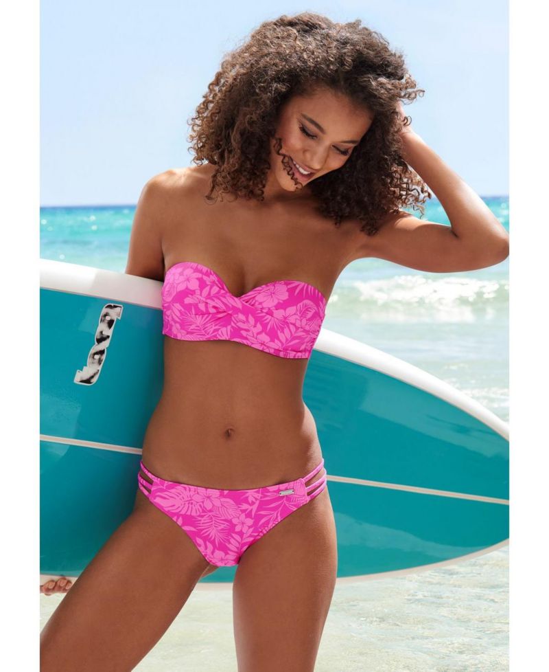 Women's Floral Print Everyday Comfort Underwire Bikini Top