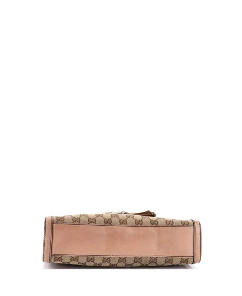 Medium Emily Chain Flap Shoulder Bag GG Canvas and Leather