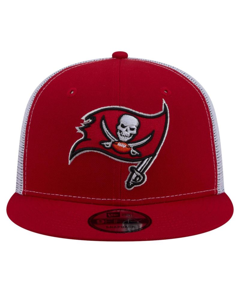 Men's Red Tampa Bay Buccaneers Core Team 9FIFTY Trucker Snapback Hat