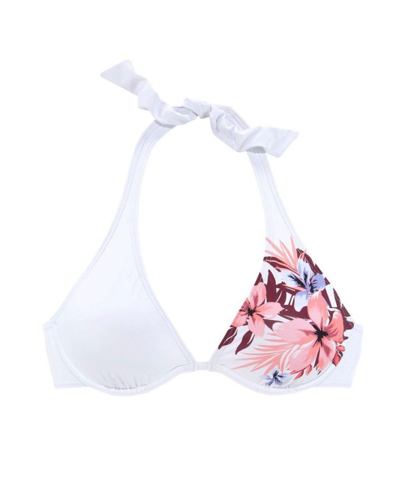 Women's Floral Print Lace Underwire Bikini Top