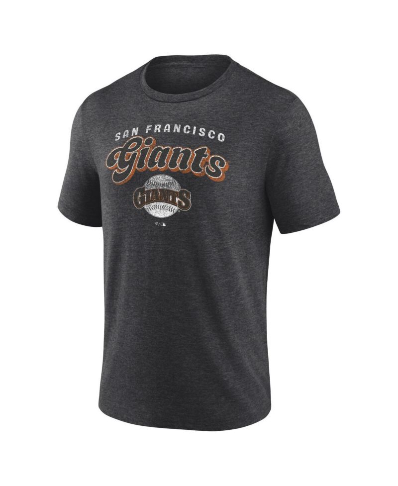Men's Charcoal San Francisco Giants Wonderment Tri-Blend T-Shirt