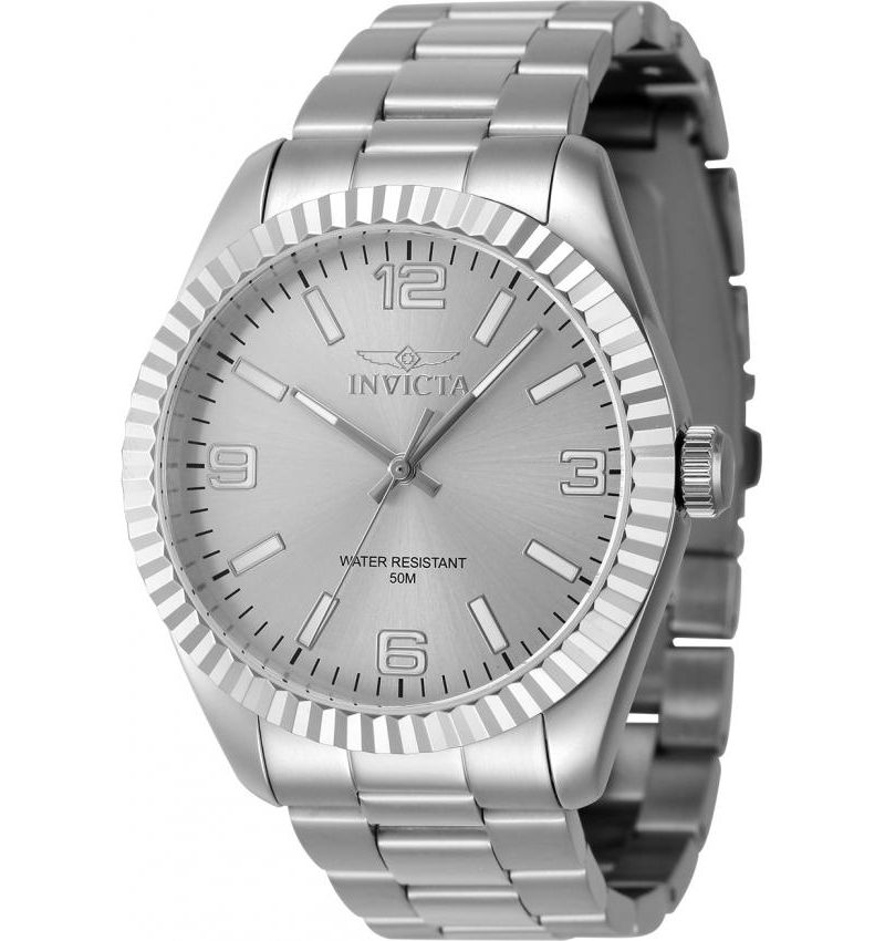 Men's 47449 Specialty Quartz 3 Hand Silver Dial Watch