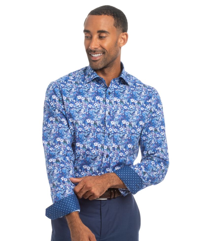 Men's Hillside Floral Modern-Fit Shirt