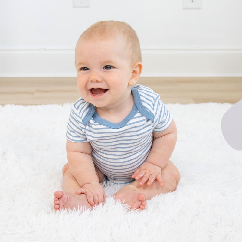 Baby Boys Short Sleeve Cotton Bodysuits Boys, Star Stripe