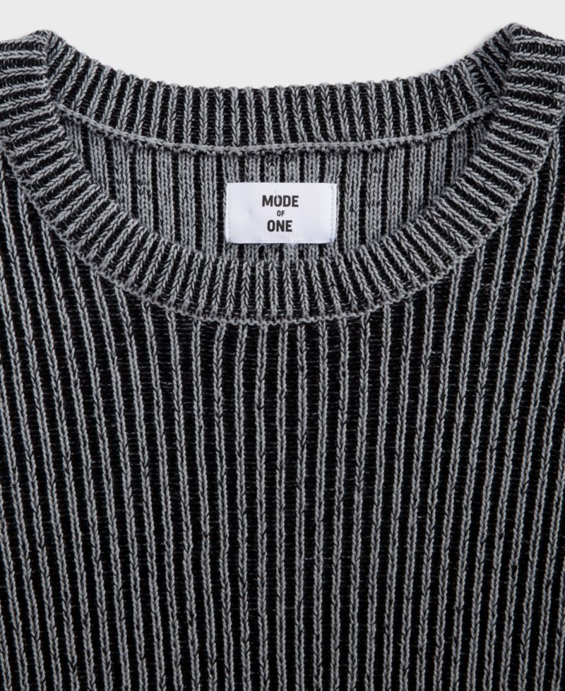 Men's Ribbed-Knit Crewneck Sweater