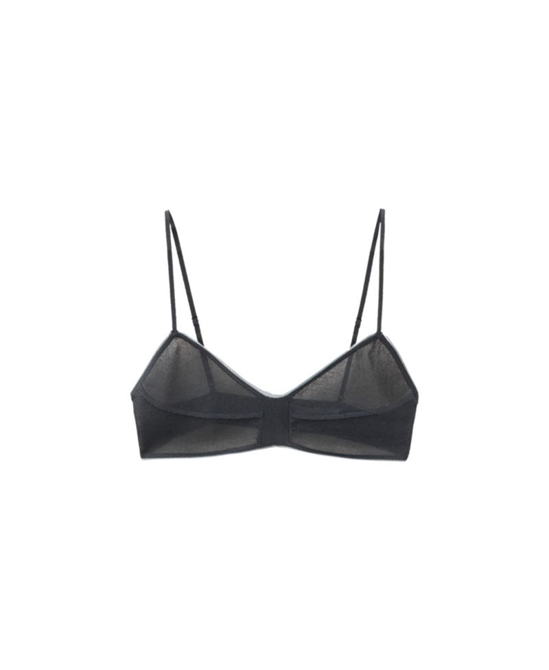 Women's Sheer Crop V-Neck Top