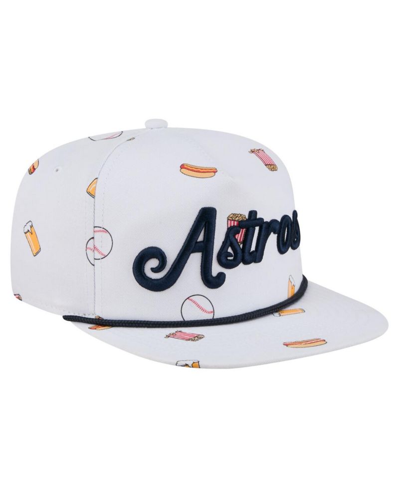 Men's White Houston Astros Team Cheer Rope 19TWENTY Adjustable Hat