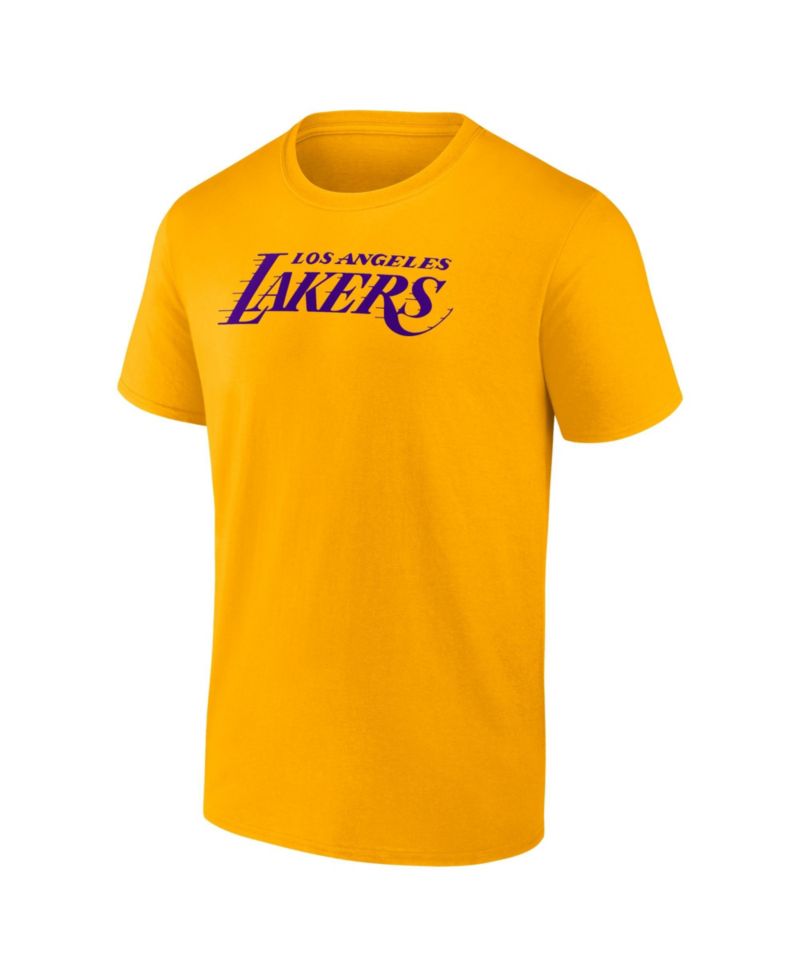 Men's Gold Los Angeles Lakers Wordmark T-Shirt