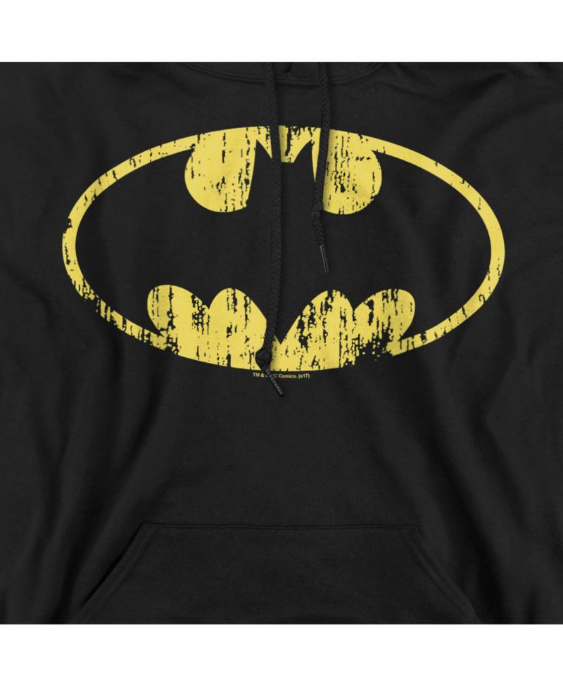 Men's Classic Logo Distressed Pullover Hoodie