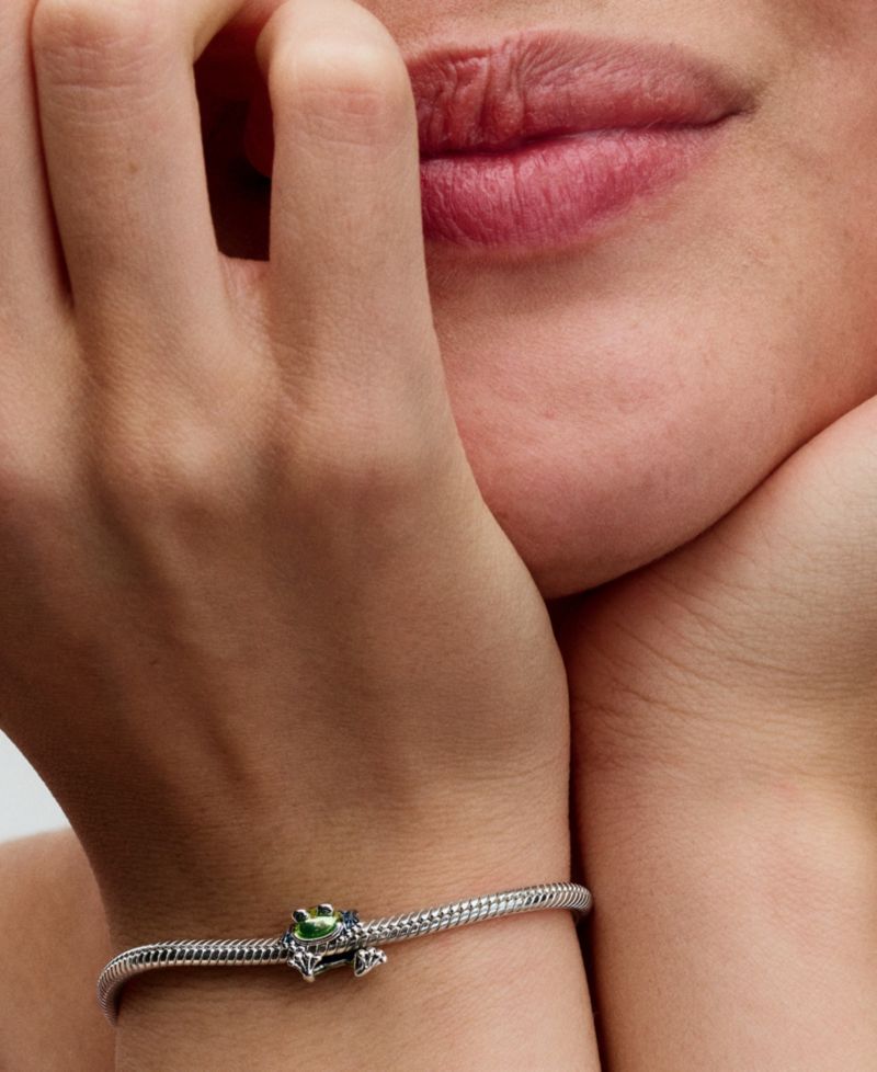 Sterling Silver Climbing Frog Charm