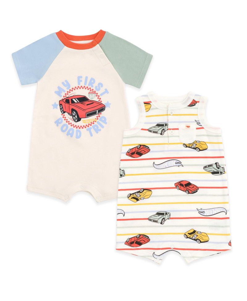 Baby Boys 2 Pack Rompers