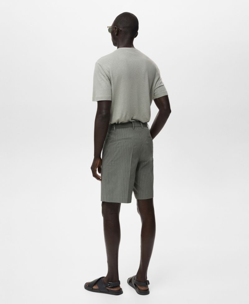 Men's Slim-Fit Chino Cotton Bermuda Shorts