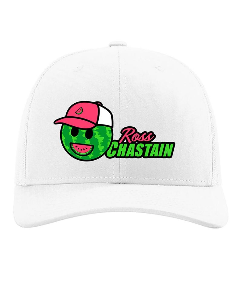 Men's White Ross Chastain Domestic Trucker Adjustable Hat