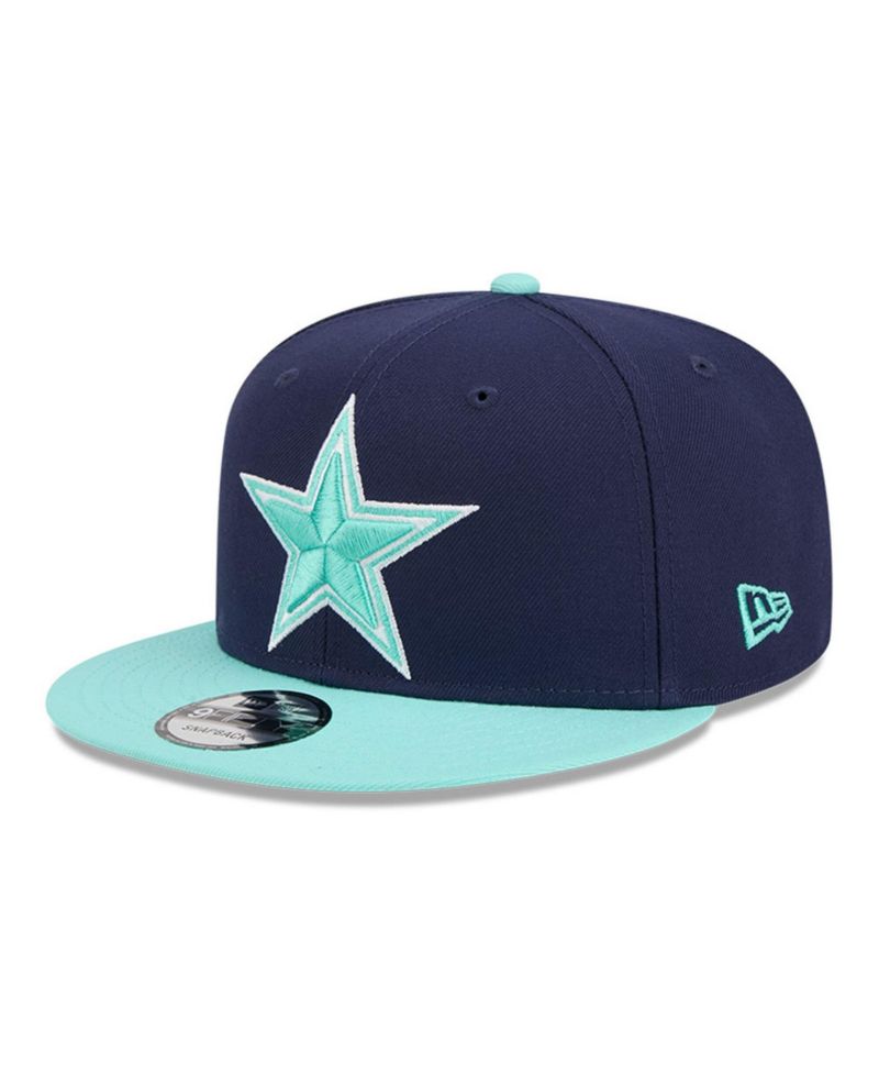 Men's Navy/Light Blue Dallas Cowboys Two-Tone Color Pack 9FIFTY Snapback Hat