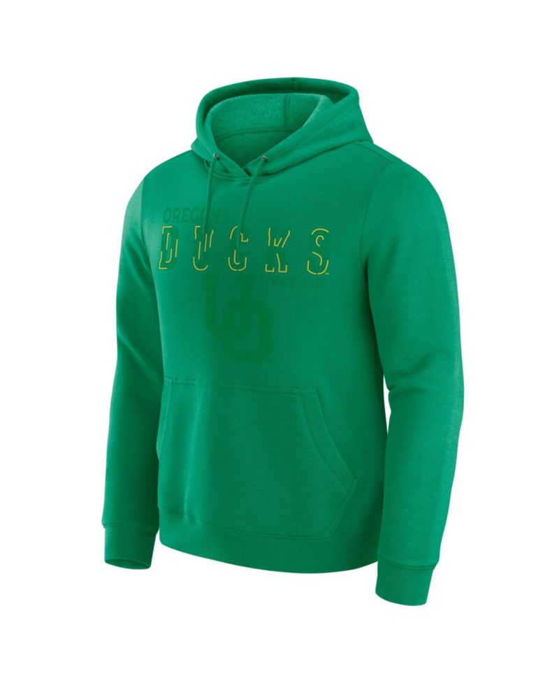 Men's Green Oregon Ducks Faded Hoodie
