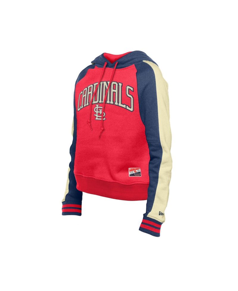 Women's St. Louis Cardinals Cooperstown Collection Cropped Raglan Hoodie