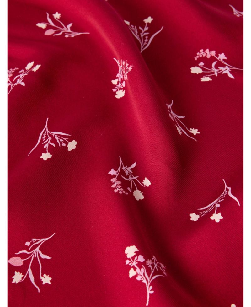 Women's Floral A-Line V-Neck Midi Dress