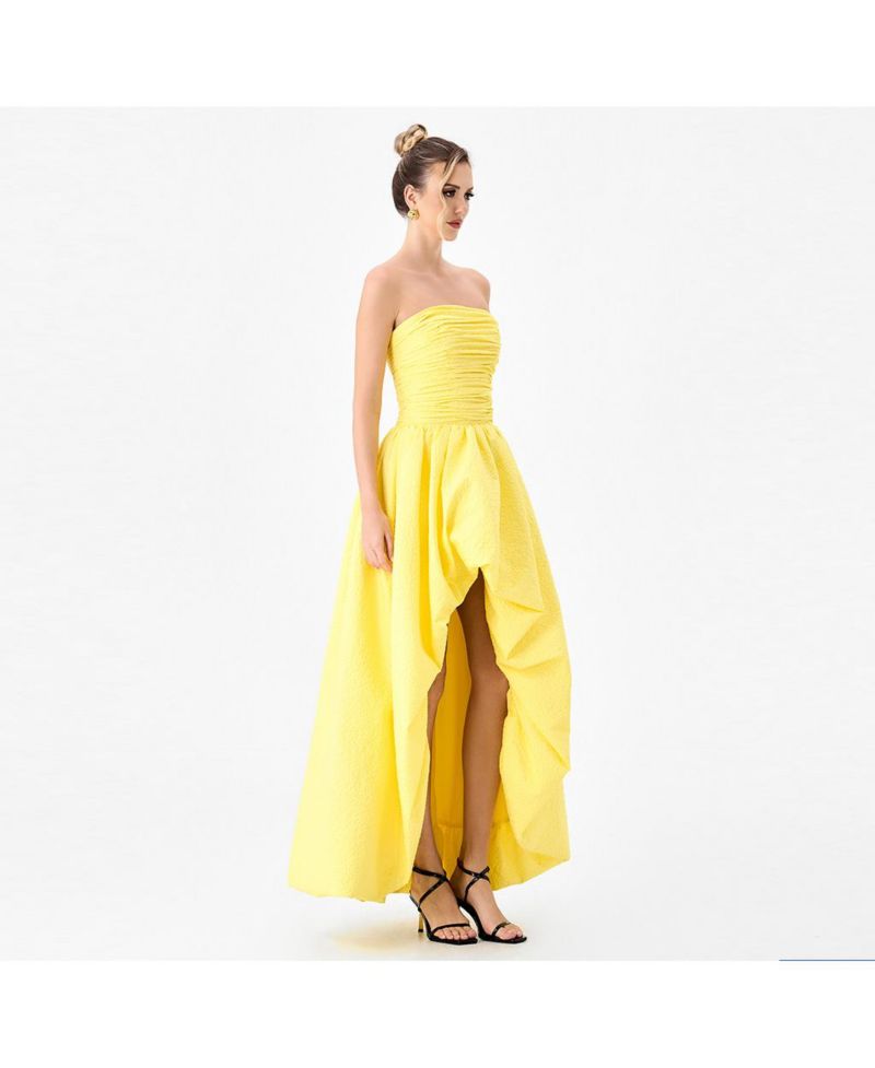 Women's Clover Strapless High-Low Dress