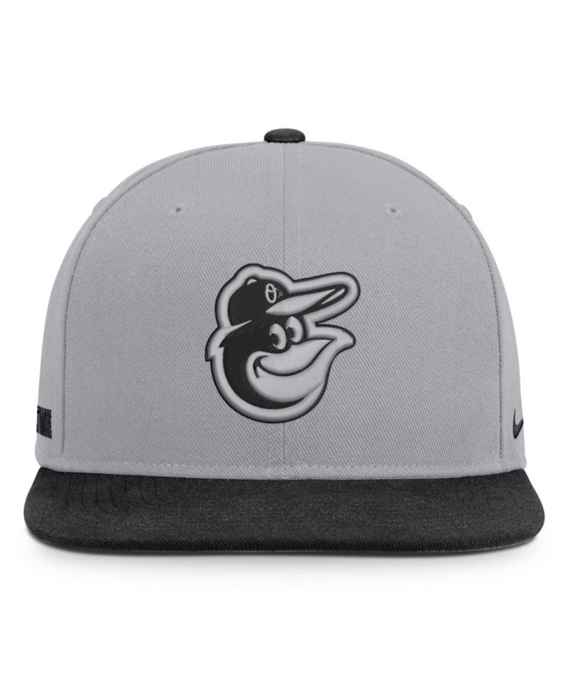 Men's Gray/Black Baltimore Orioles Primetime Pro Dri-FIT snapback Hat