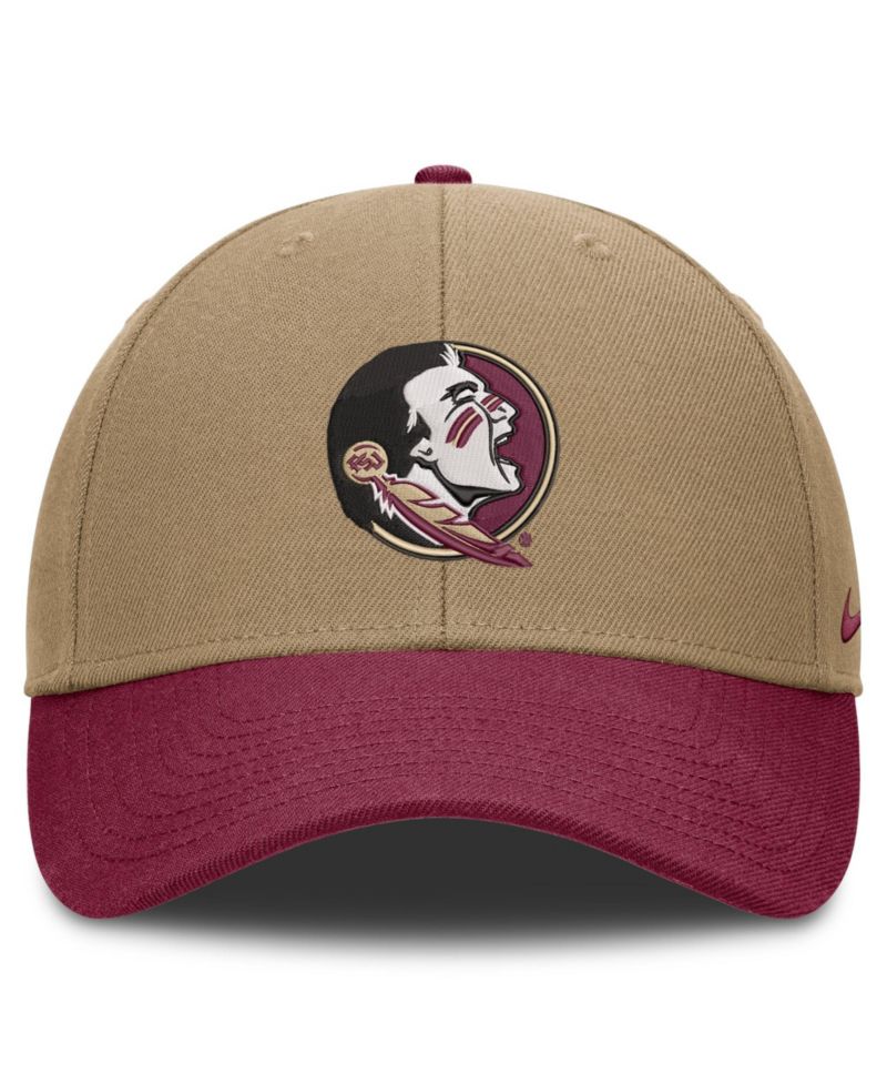 Men's and Women's Beige/Garnet Florida State Seminoles Primetime Rise Dri-FIT Adjustable Hat