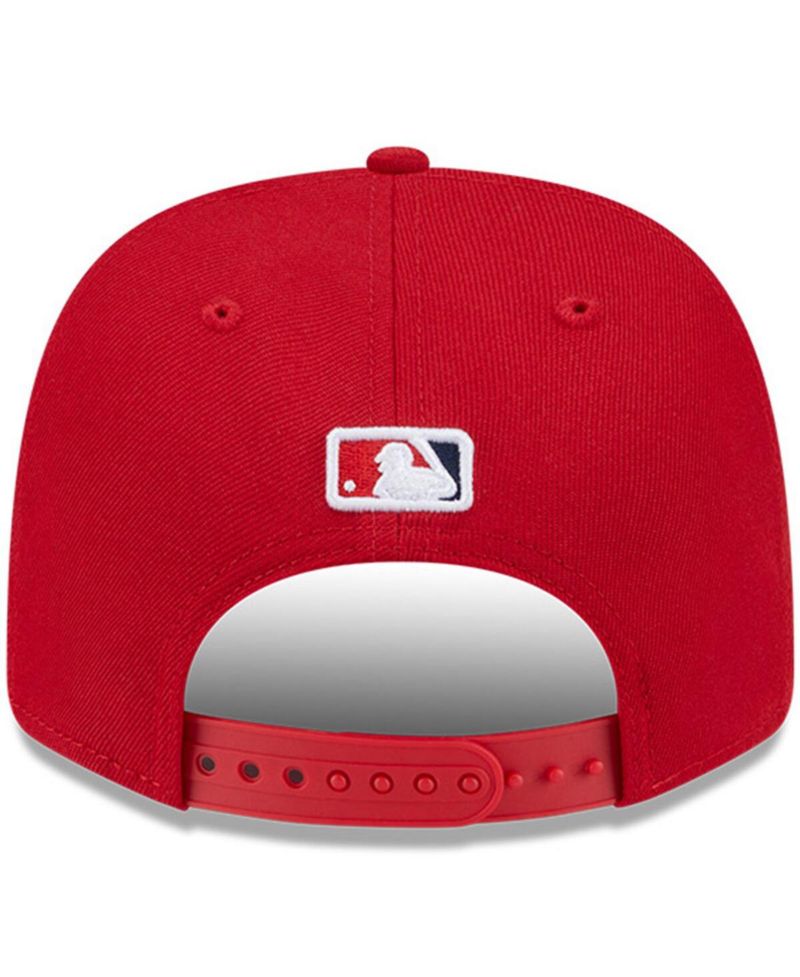Men's Red Los Angeles Angels Player Replica 9SEVENTY Adjustable Hat