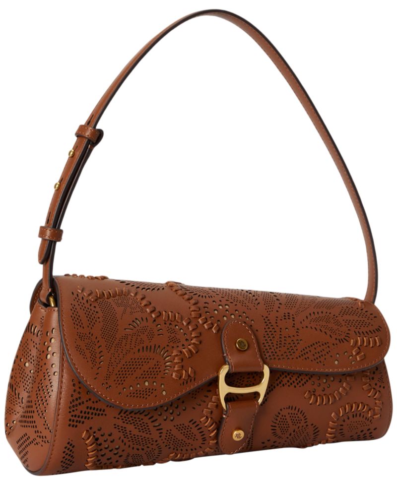 Tasha Medium Floral Tooled Leather East-West Bag