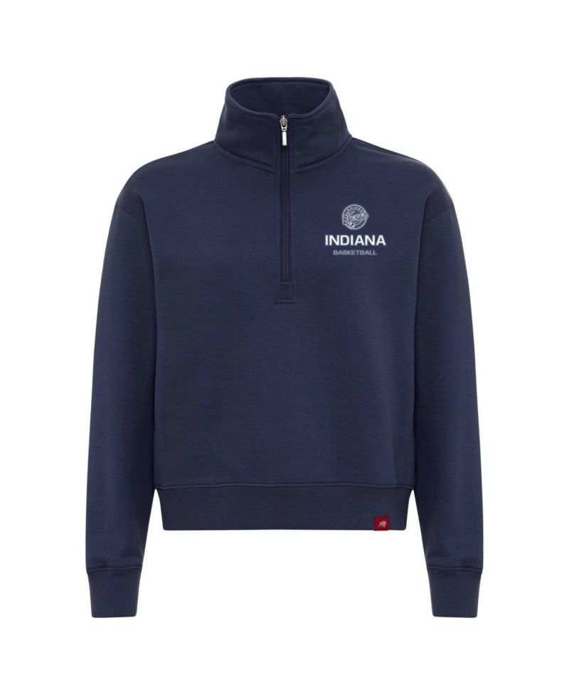 Women's Blue Indiana Fever Athletic Club Collection Marant Quarter-Zip Pullover