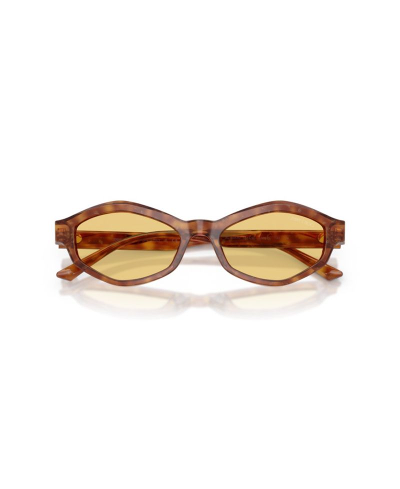 Women's Geometric Yellow-Lens Sunglasses JC5077U