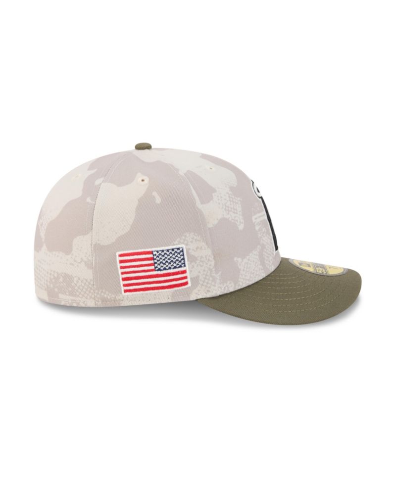 Men's Light Beige/Olive Los Angeles Angels 2025 Armed Forces Day 59FIFTY Fitted Hat